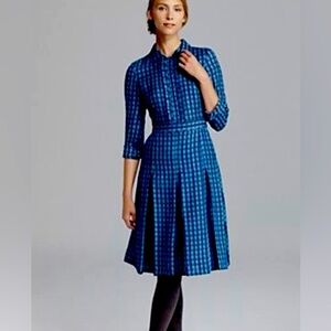 Tory Burch Kim Dress RUNWAY Blue Shirtdress